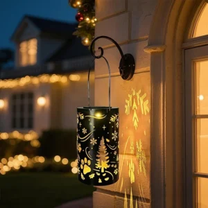 SM25493_ Solar Powered Christmas Lantern Hanging Light, Metal Iron + ABS Plastic_1