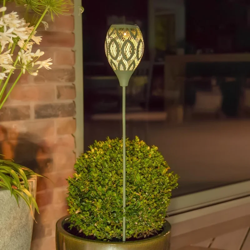 SM25494 Moroccan Garden Pathway Solar Stake Light, Plastic PP_2
