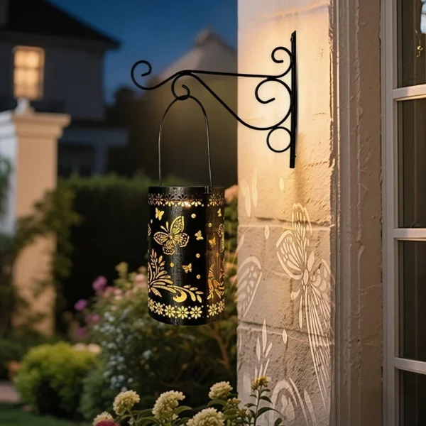 SM25506 Plastic PP Decorative Butterfly Animal Solar Hanging Lantern Light_4
