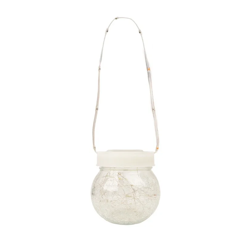 SM25510 PP Plastic Solar Hanging Crackle Glass Jar (Color Light)_3
