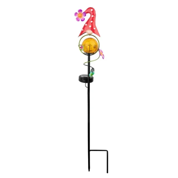 SM25515 Metal-iron + Glass Solar Genie Lawn Stake Light_5