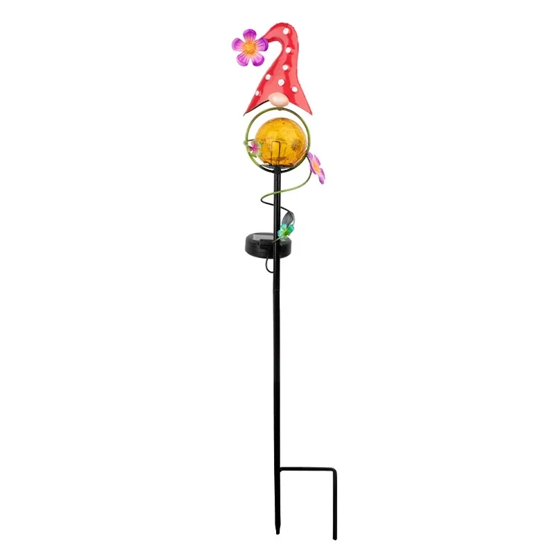 SM25515 Metal-iron + Glass Solar Genie Lawn Stake Light_5