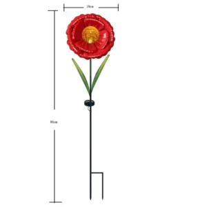 SM25520 Metal Iron Solar Garden Decoration Tabletop Lamp
