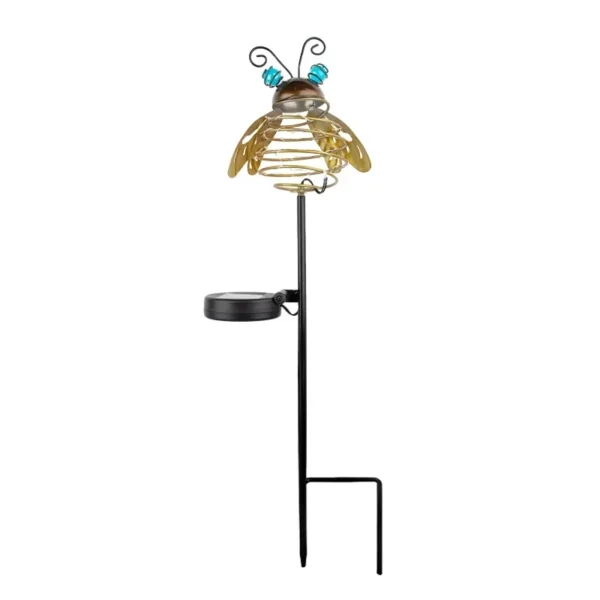 SM25522 metal-iron + Plastic PP Solar Tabletop Lamp with Animal Decorations_4