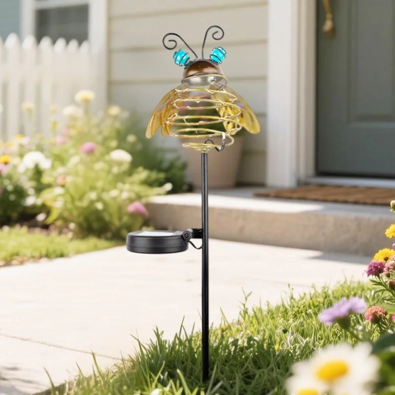 SM25522 metal-iron + Plastic PP Solar Tabletop Lamp with Animal Decorations_5