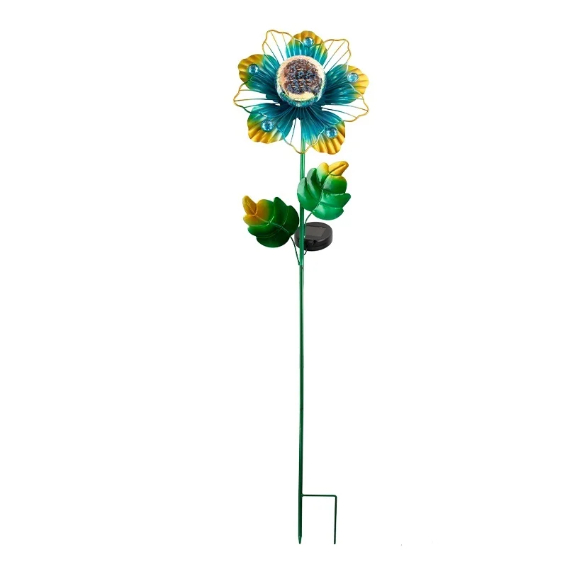 SM25535 Plastic PP Decorative Floral Solar Stake Light Flower