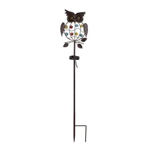 SM25537 Plastic PP Solar Owl Bird Animal Stake Light_4