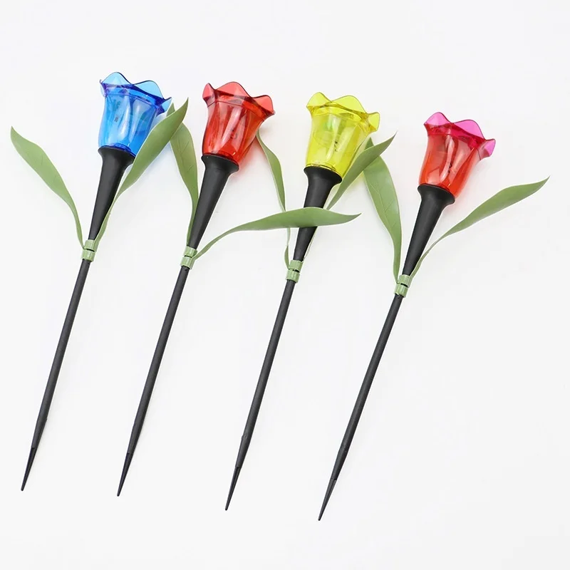 SM25547 PP Plastic Tulip Garden Solar Stake Light