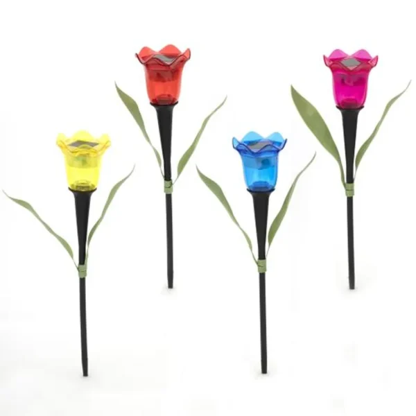 SM25547 PP Plastic Tulip Garden Solar Stake Light_5