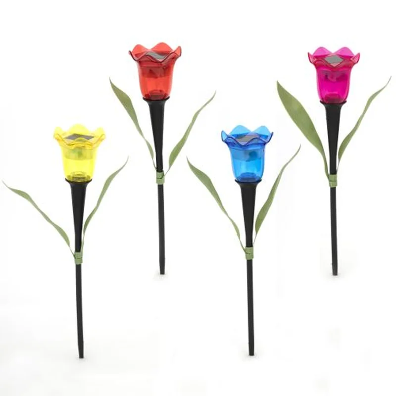 SM25547 PP Plastic Tulip Garden Solar Stake Light_5
