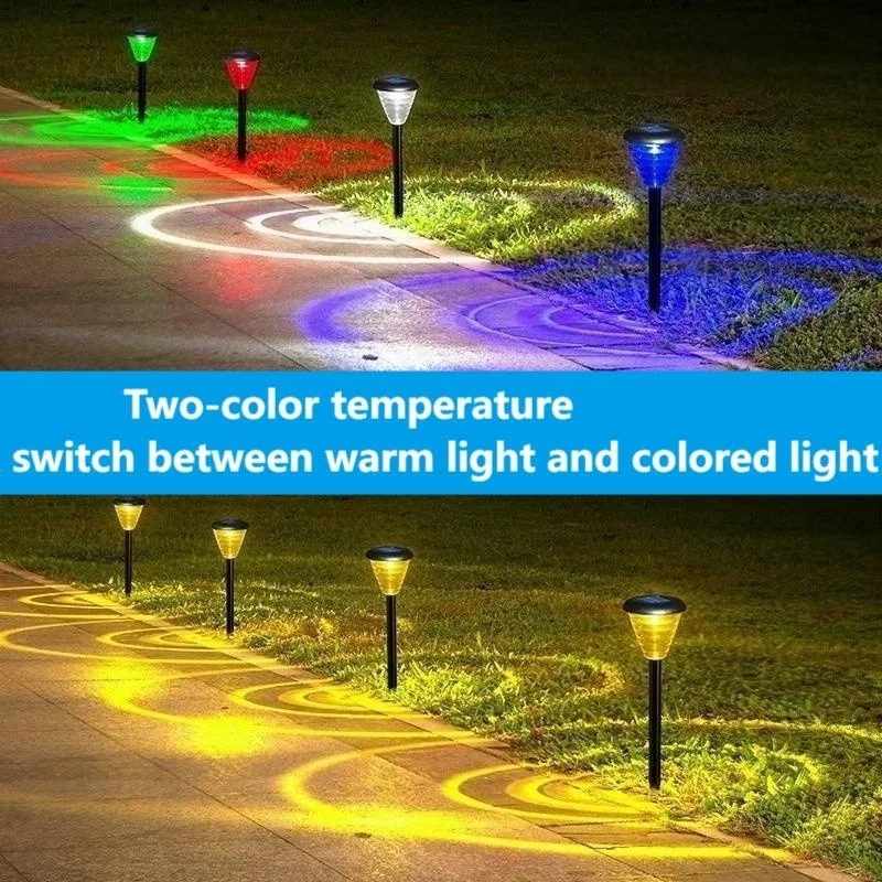 SM25548 Plastic-ABS + PC Square Science Fiction Solar Lawn Stake Light