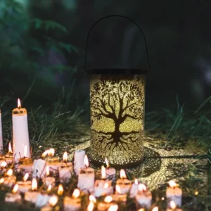 SM25589 Vintage Big Tree Plastic PP Solar Hanging Lantern Light_2