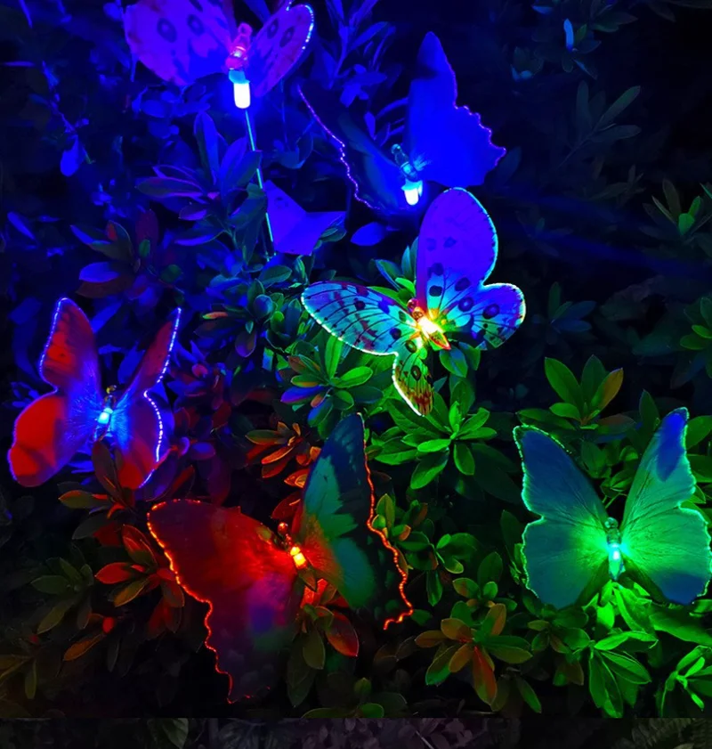 SM25665 Plastic PP Butterfly Solar Tabletop Animal Lamp_3