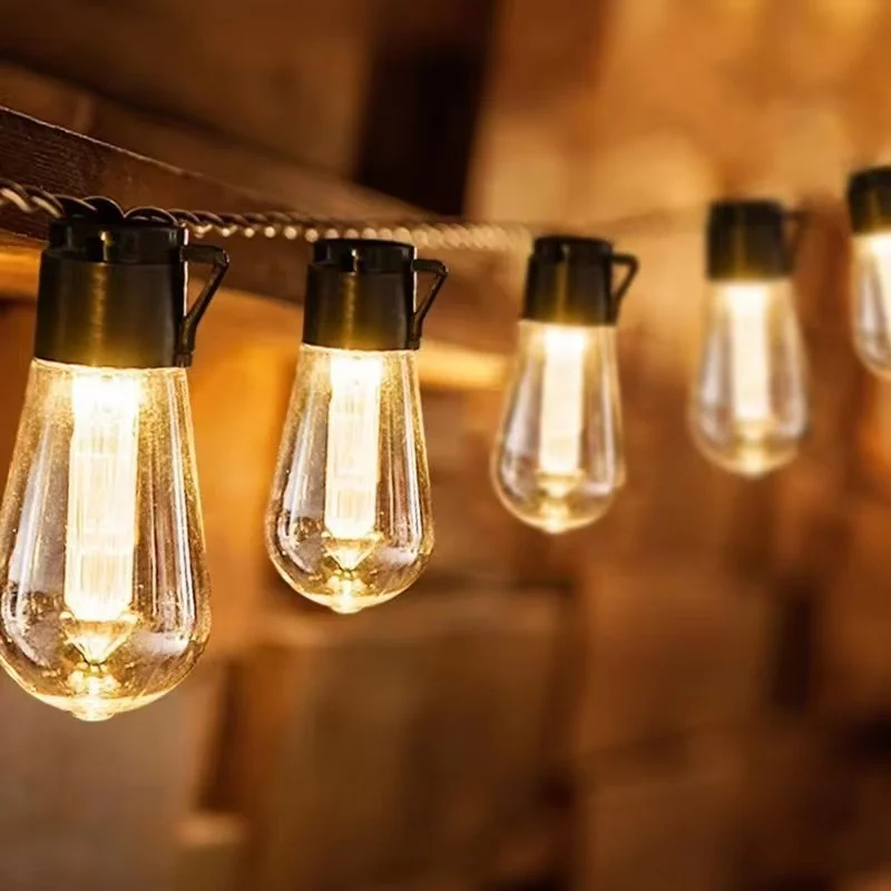 SM25666 PP Plastic Solar Water Drip Ball Bulb Globe String Light_2