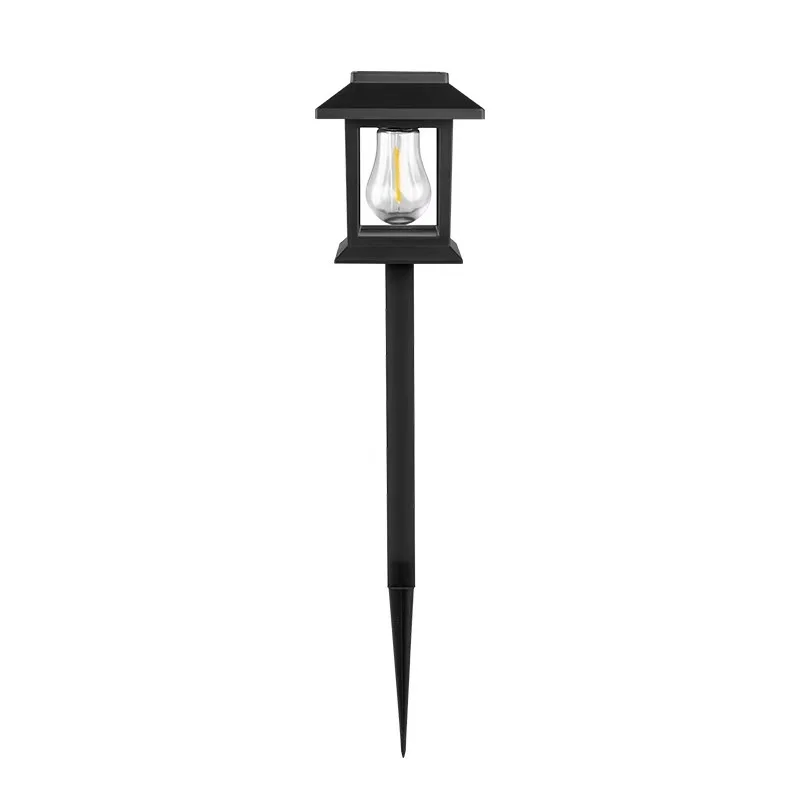 SM25671 Plastic PP Solar Pathway Stake Lights, Set of 2 Lantern Globe Jar Candles_3