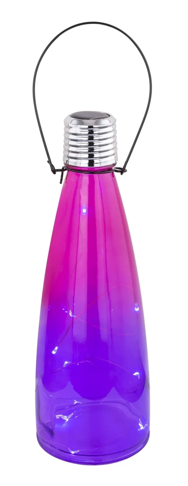 SM25687 Drift Bottle Glass Solar Powered Tabletop Lamp