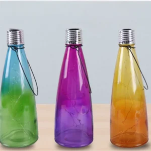 SM25687 Drift Bottle Glass Solar Powered Tabletop Lamp_2
