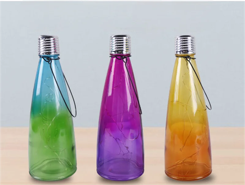 SM25687 Drift Bottle Glass Solar Powered Tabletop Lamp_2