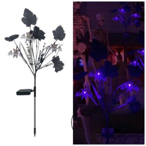 sm25730 abs plastic halloween bat animal solar stake light