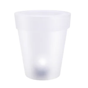 SM25748 Solar Powered Plastic PP Flowerpot Tabletop Light