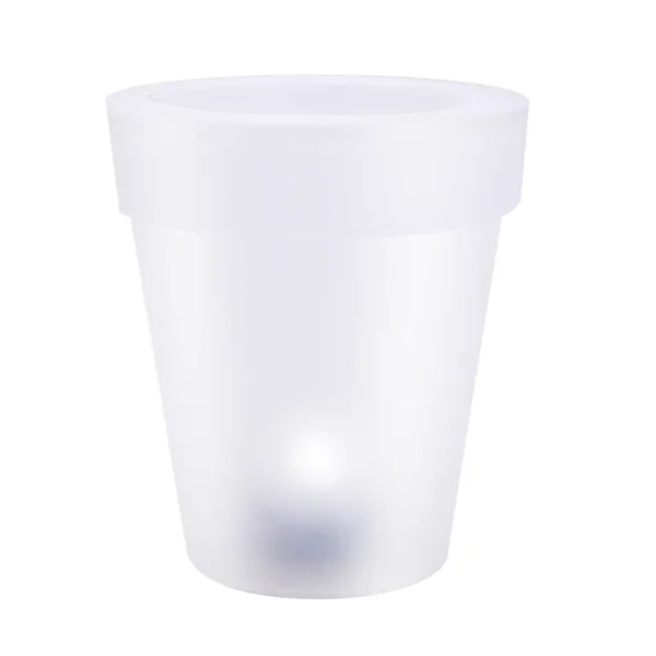SM25748 Solar Powered Plastic PP Flowerpot Tabletop Light