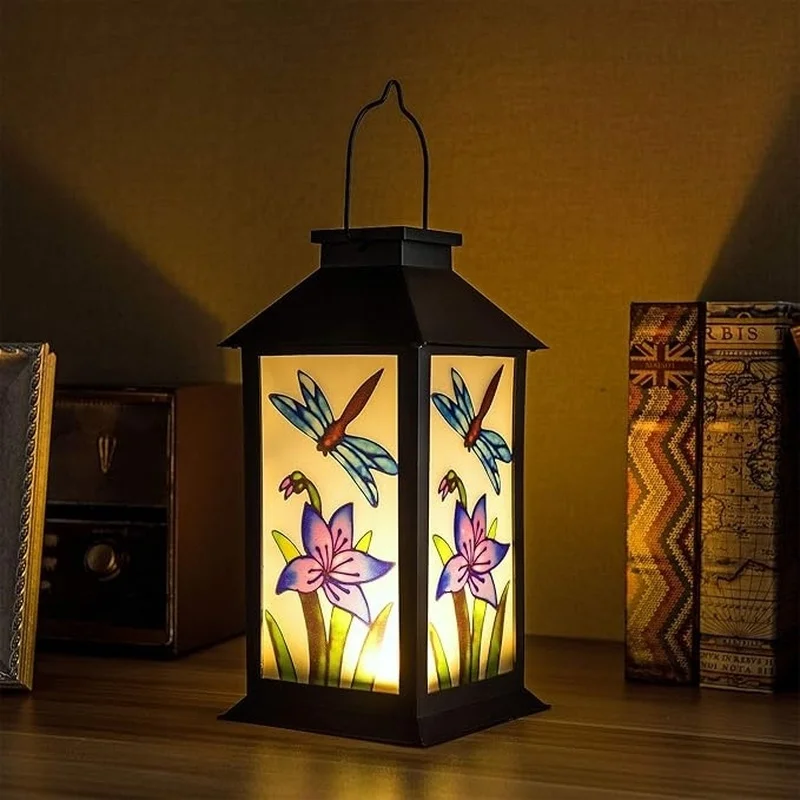 SM25808 Solar Powered Plastic PP Palace Lamp Tabletop Light