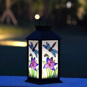 SM25808 Solar Powered Plastic PP Palace Lamp Tabletop Light_2