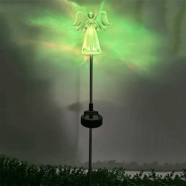 SM25810 PP Plastic Solar Garden Praying Angel Stake Light_2