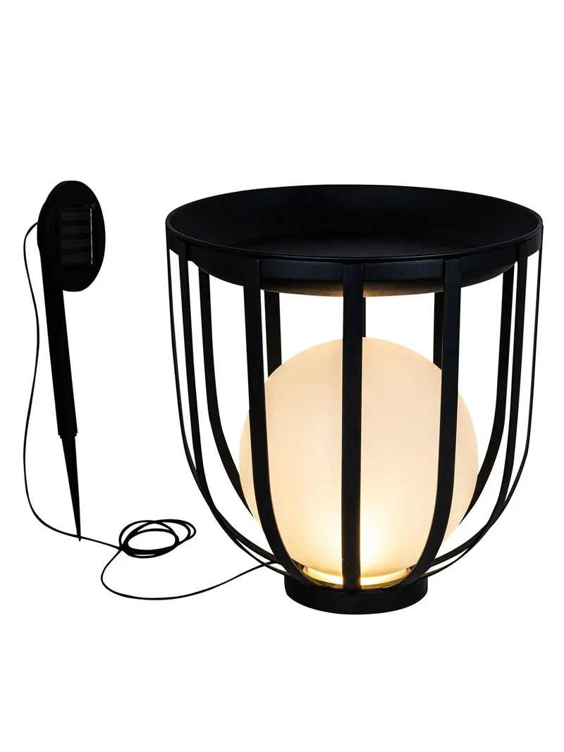 SM25824 Plastic PP Garden Table with Solar Lamp Tabletop Light