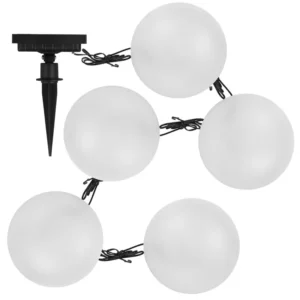 SM25876 ABS Plastic Solar Powered One-and-a-Half Sphere Tabletop Globe Lamp_2