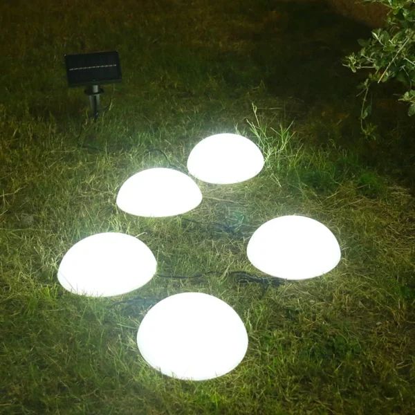 SM25876 ABS Plastic Solar Powered One-and-a-Half Sphere Tabletop Globe Lamp_3