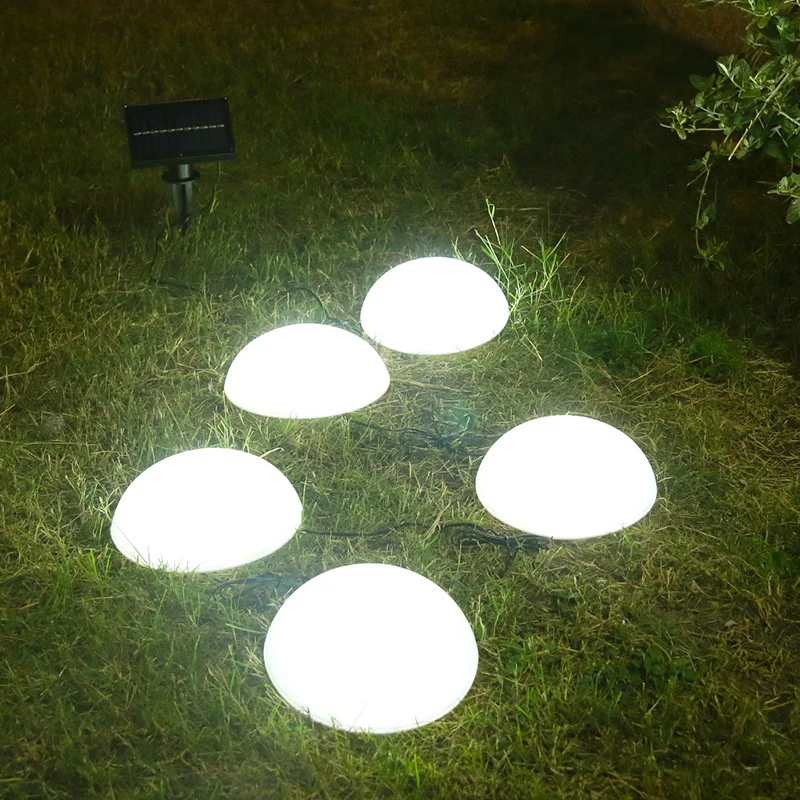 SM25876 ABS Plastic Solar Powered One-and-a-Half Sphere Tabletop Globe Lamp_3