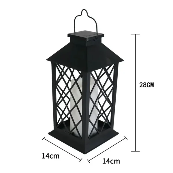 SM25901 ABS Plastic Solar Lantern Hanging Lights, Set of 2
