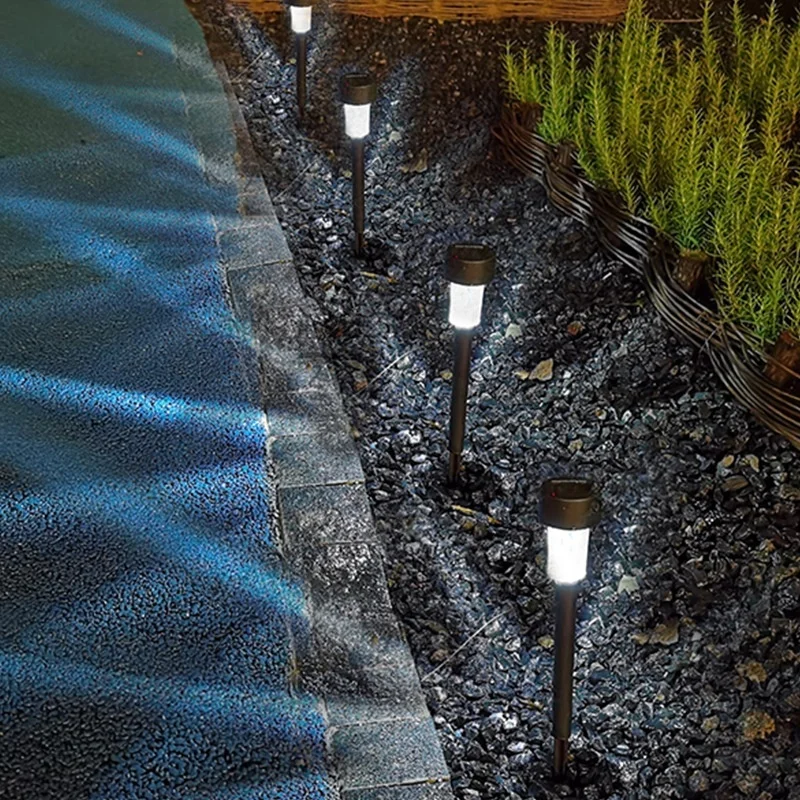 SM25909 Cylindrical Plastic PP Solar Pathway Stake Light