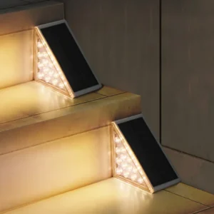 SM25917 ABS Plastic Solar Powered Wall Lamp Set of 5 pcs_2