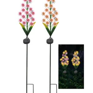 SM25933 Solar Energy Plastic PP Ballflower Stake Light