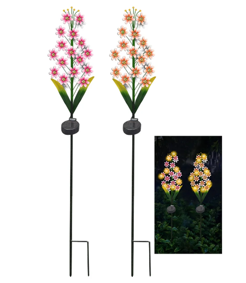 SM25933 Solar Energy Plastic PP Ballflower Stake Light