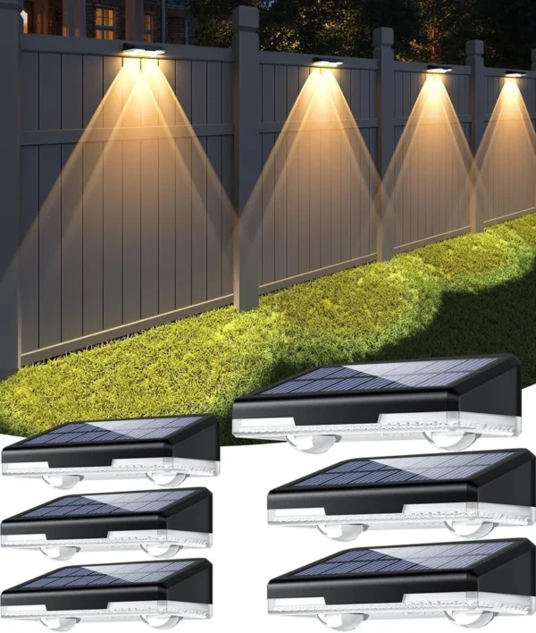 SM25942 ABS Plastic Solar Fence Wall Deck Light_8