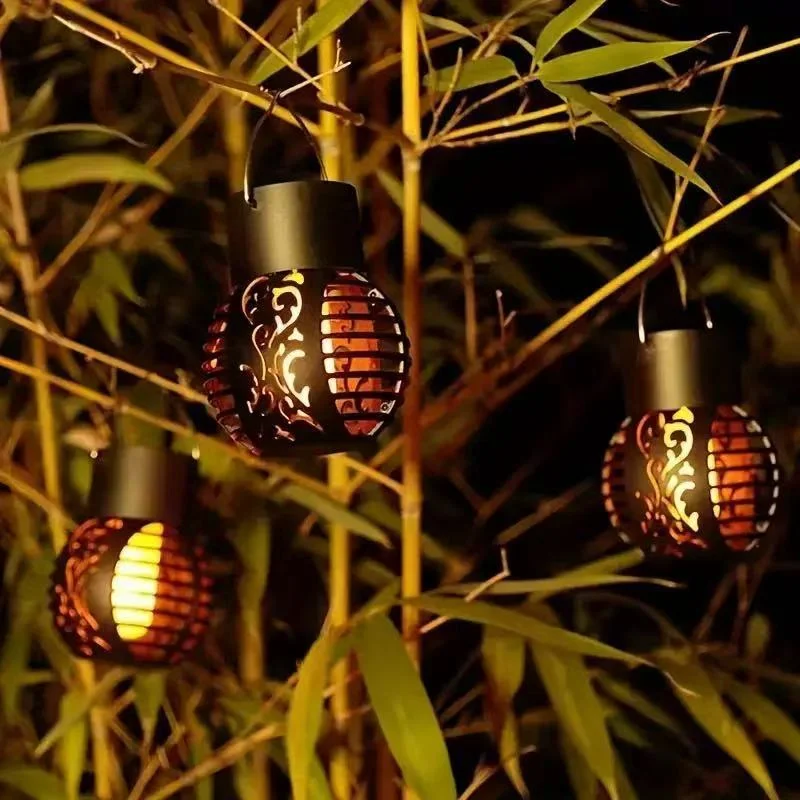 SM25947 ABS Plastic Solar Flame Ball String Light Shade_2