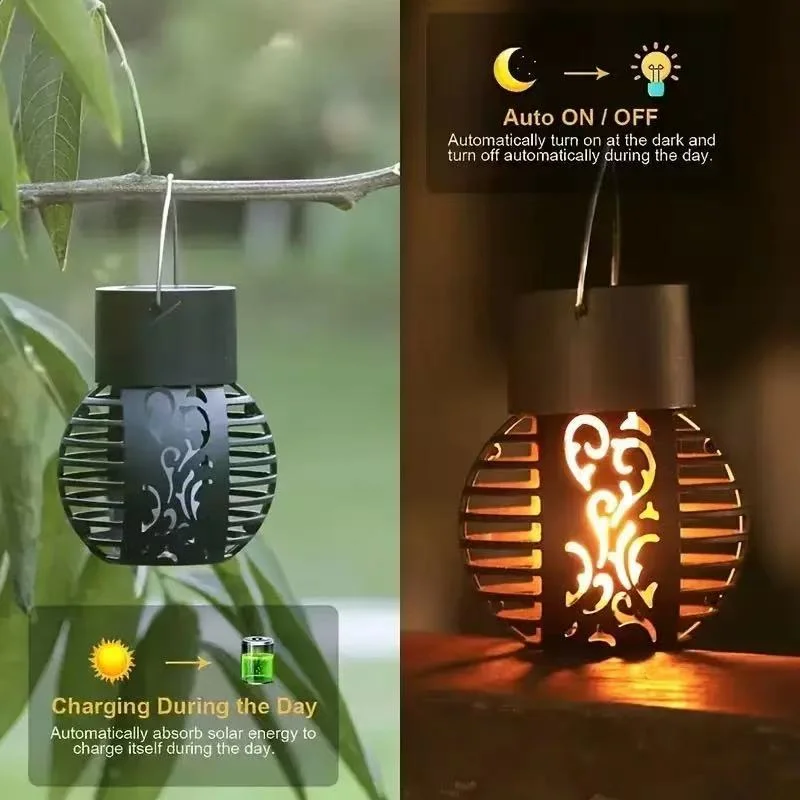 SM25947 ABS Plastic Solar Flame Ball String Light Shade_3