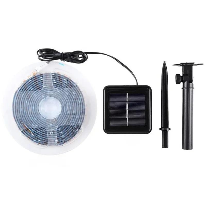 SM25976 ABS Plastic 300 LED Self-Adhesive Solar Stake Light Strip_3