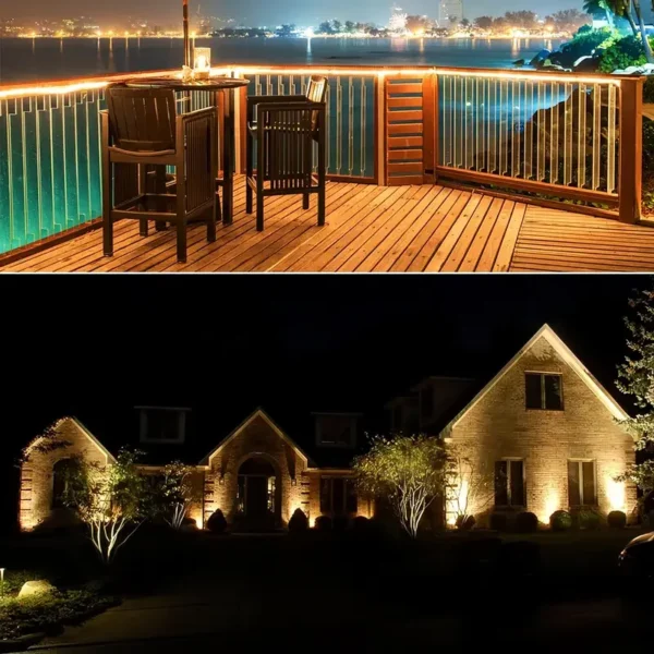 SM25976 ABS Plastic 300 LED Self-Adhesive Solar Stake Light Strip_6