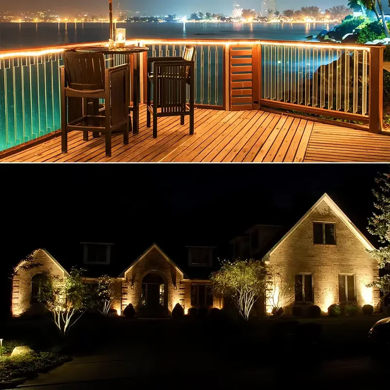 SM25976 ABS Plastic 300 LED Self-Adhesive Solar Stake Light Strip_6