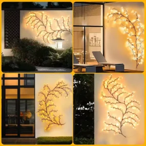 SM25985 96LED Solar Tree Branch String Light, Plastic PP_2
