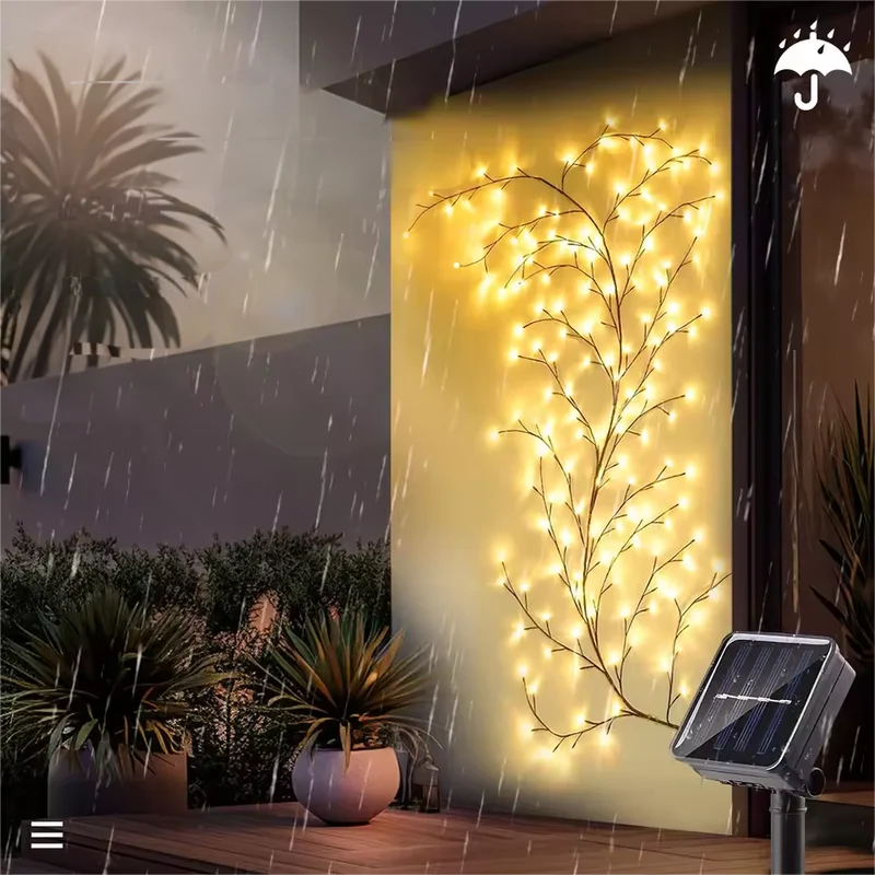 SM25985 96LED Solar Tree Branch String Light, Plastic PP_3