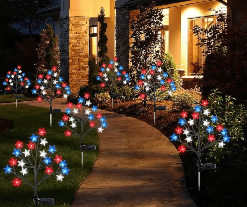 SM25995 ABS Plastic Star Solar Tabletop Lamp