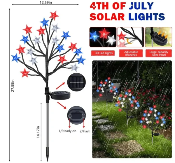 SM25995 ABS Plastic Star Solar Tabletop Lamp_4