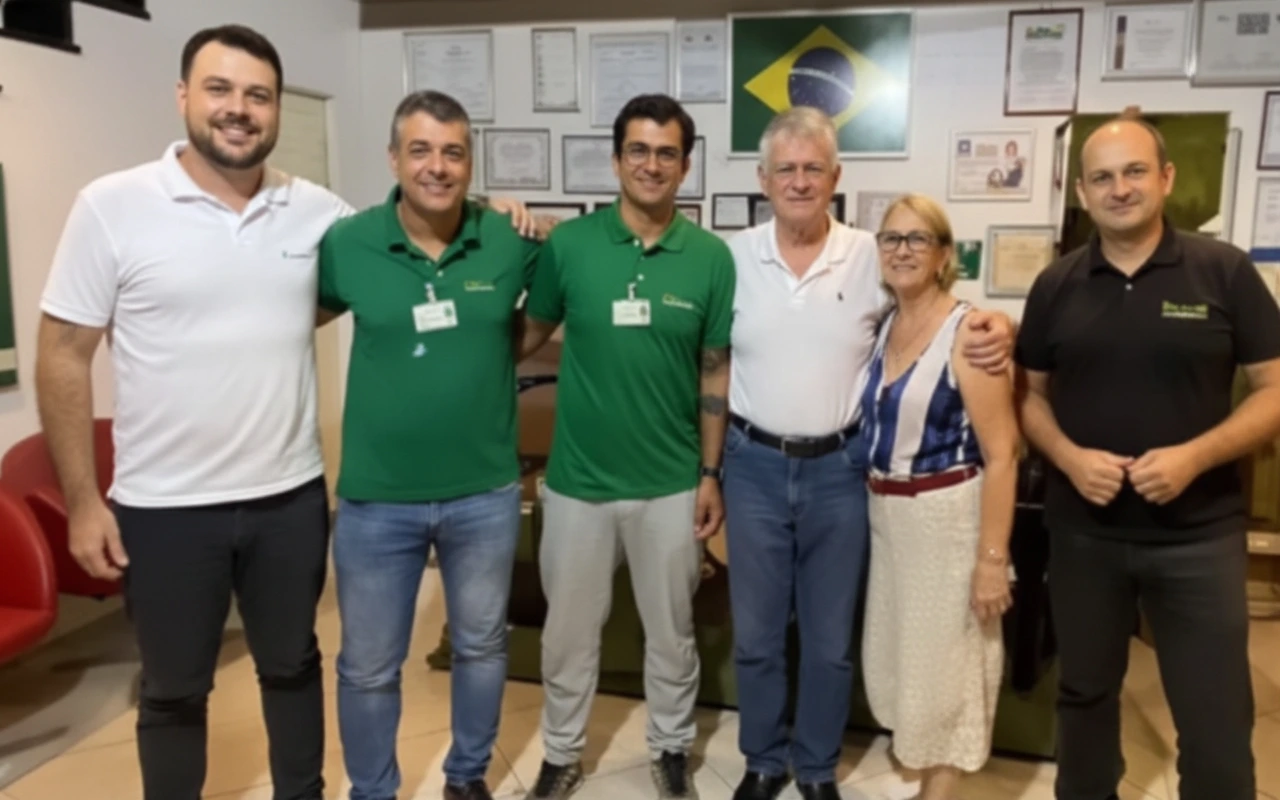 brazilian clients meeting at glowyard lighting headquarters office for long term partnership discussion.