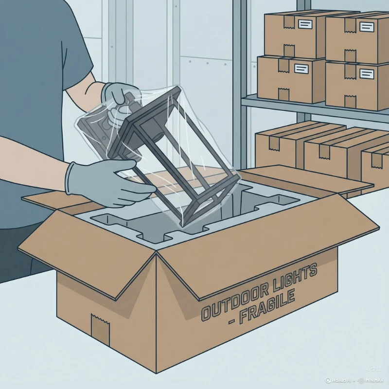 packing outdoor lights