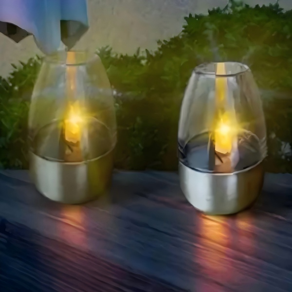 sm221244 pack of 6 solar flickering candle light
